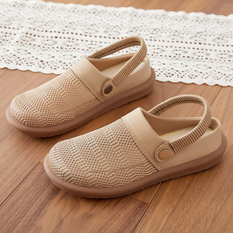 Sand Mesh Backstrap Comfort Clogs