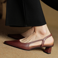 Chestnut Slingback Pointed Heels